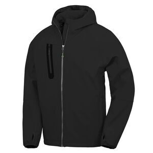 Result Genuine Recycled Mens 3 Layer  Soft Shell Jacket / Black